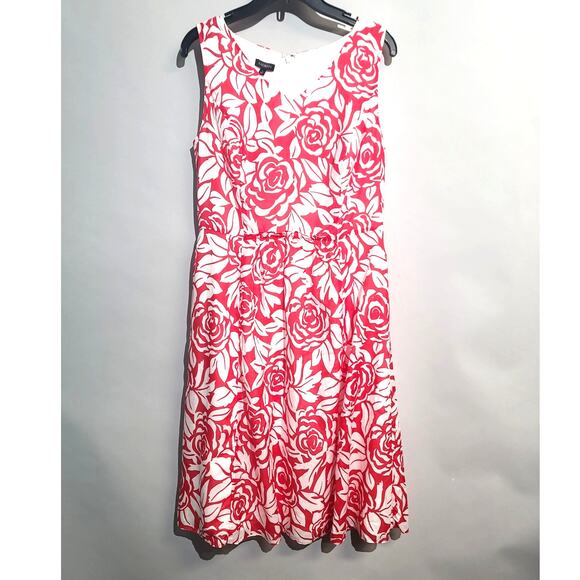 Talbots Silk Blend Rose Print A Line Dress NWT - Picture 1 of 4